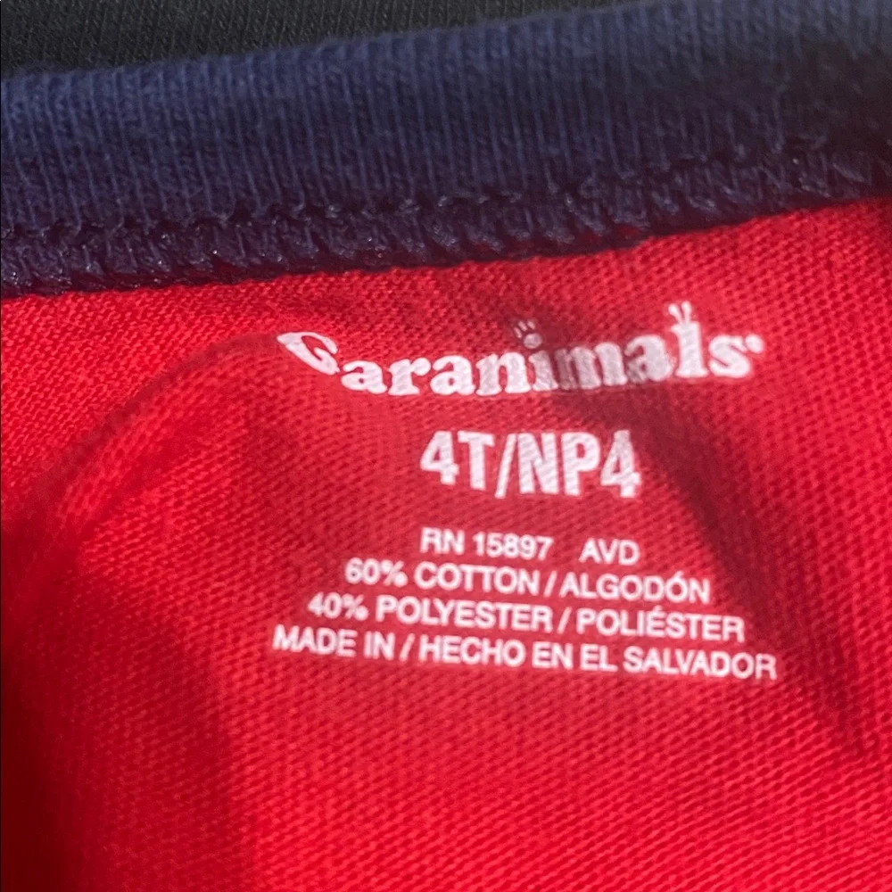 Carters Garanimals Red and Blue Kids T-Shirt - Genius Just Like Mom Boys 4T‎